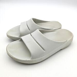 Oofos OOahh Sport Flex Recovery Slide Sandal Unisex Slate Size USW9/M7 EU40